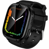 Kids Smartwatch Hoco Y106 4G 730mAh 1.83” LCD GPS Camera with Call and Message Function IPX7 Black