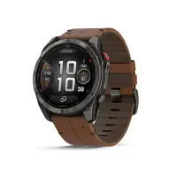 Smartwatch Garmin Fenix 8 Pro Amoled Sapphire 51mm GPS NFC 10 ATM Call Version Sapphire Titanium with Pebble Gray Silicone Band