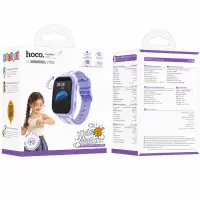 Kids Smartwatch Hoco Y108 4G 730mAh 1.69” LCD with Call Support GPS IPX7 Purple