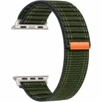 Watchband Hoco WA42 Fabric Series 44/45/46/49mm Nylon Strap For Apple Watch series 1/2/3/4/5/6/7/8/9/se/ultra1/ultra2 Army Green