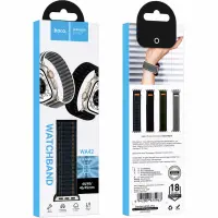 Watchband Hoco WA42 Fabric Series 44/45/46/49mm Nylon Strap For Apple Watch series 1/2/3/4/5/6/7/8/9/se/ultra1/ultra2 Dark Blue