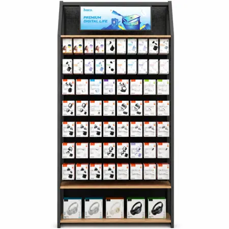 Hoco Floor Stand GH01G (120x30x240cm) 80 Hooks + 1 Shelf