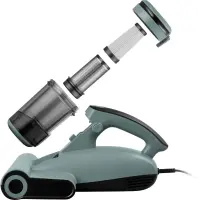 Hand Vacuum Cleaner Sencor SVC 440BL 350W for Mattresses with Rotary Brush HEPA Filter Cyclone Separation Technology and UV Blue