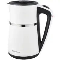 Kettle Smarton WK 620 1.7lt 2200W Double Walled with Overheating Protection and Automatic Shutdown Black-White