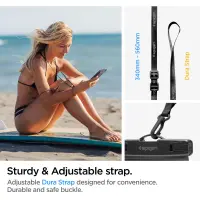 Waterproof Bag Spigen A601 IPX8 Universal for Devices up to 6.9" Black 2 pack
