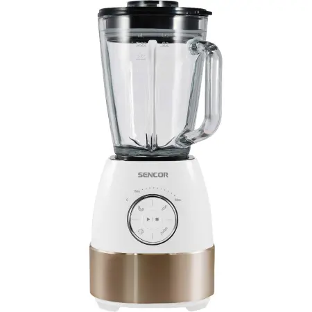 Blender Sencor SBL 5870GD 1.5ltl 1800W Titanium Coated Blades 4 Preset Modes and Speed Control White Gold