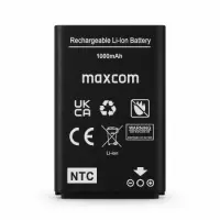 Battery Maxcom Type BL-5C Li-ion, 1000mAh, 3.7V with NTC Protection Circuit for MM443, MM445, MM142 L, MM34D 4G, MM428BB, MM39D SE 4G etc