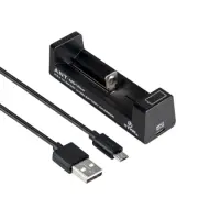 Industrial Type Battery Charger Xtar ANT MC1+ USB-C 1A with Power Display Black