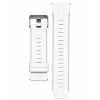 Watchband Hoco 20mm Universal White Silicon Band with Silver Buckle