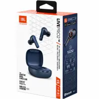 Wireless Hands Free JBL Live Pro 2 TWS Buds with Hybrid ANC 6-Mics 40h Operation time IPX5 and Fast Charge Case Blue