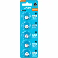 Buttoncell Vinnic CR1220 Pcs. 5 with Perferated Packaging