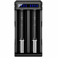 Industrial Type Battery Charger Xtar SC2 USB-C 2 Positions with Power Display for 18650 18700 20700 21700 22650 25500 26650