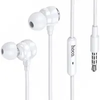 Hands Free Hoco Benevolent with Microphone 3.5mm White 1.2m