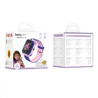 Kids Smartwatch Hoco Y105 2G 400mAh 1.44” GPS Camera with Call and Message Function Pink