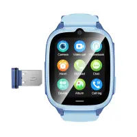 Kids Smartwatch Hoco Y106 4G 730mAh 1.83” LCD GPS Camera with Call and Message Function IPX7 Blue