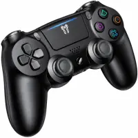 Gamepad Hoco GA34 800mAh BT v4.2 Dual Motor Vibration Dual Channel AUX Port Compatible with PS4 PS5 Black