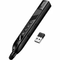 Hoco GM205 Smart Active Pen 2.4GHz 180mAh USB-A USB-C for Full Screen Presentation Control Laser and Telescopic Pointer Black