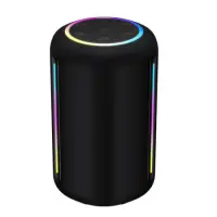 Wireless Hoco HT3 Pro Platinum TWS BT v6.0 4000mAh 2x20W USB Micro-SD AUX and Ambient Light Black