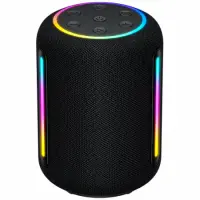 Wireless Hoco HT3 Platinum TWS BT v6.0 2400mAh 20W USB Micro-SD AUX and Ambient Light Black