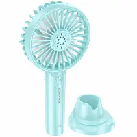 Borofone DBF01 Precious Portable Handheld Super Small Silent Fan 1200mAh 3 Speeds and Phone Desktop Stand Blue