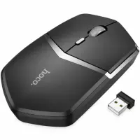 Wireless Mouse Hoco. DI33 Cool Ultra-light 1600dpi 4 Buttons 2.4GHz Black