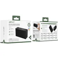 Wireless Speaker Acefast K9 Go v6.0 TWS 5W 1200mAh with Microphone TF Card Playback and RGB Lighting IPX4 Black