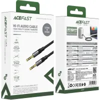Audio Cable Acefast J10 3.5mm to 3.5mm Braided Black 1m