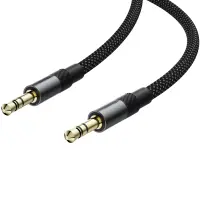Audio Cable Acefast J10 3.5mm to 3.5mm Braided Black 1m