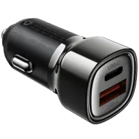 Car Charger Acefast B20 PD45W 1xUSB-A 1xUSB-C Black