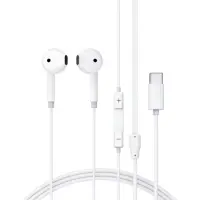 Hands Free Acefast L13 Earphones Stereo USB-C with Microphone White 1.2m