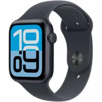 Apple Watch SE 3 5G (2025) Aluminum 44mm GPS eSIM NFC 5 ATM Aluminum Case Midnight with Sport Band Midnight