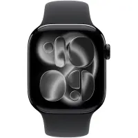 Apple Watch Series 11 5G (2025) Aluminum 42mm GPS eSIM NFC IP6X  Aluminum Case Jet Black with Black Sport Band