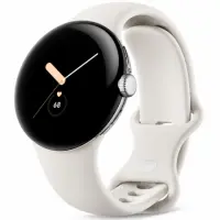 Smartwatch Google Pixel Watch LTE 1,2 " AMOLED GPS eSIM NFC IP68 Call Version Polished Silver with Chalk Sport Band
