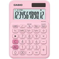 Calculator Dual 12 Digits LCD Display Casio MS-20UC-PK Pink