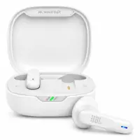 Wireless Hands Free JBL Wave Flex Earbuds with VoiceAware, up to 32 Hours Playtime, BT v5.2, IP54 White