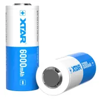 Rechargable Ιndustrial Τype Βattery Xtar 26650 Li-ion 3.6V 6000mAh with Protection Circuit