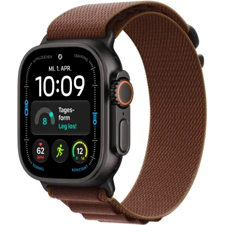 Apple Watch Ultra 4 (2026) 5G 49mm GPS eSIM NFC IP6X  Black Titanium with Burgundy Alpine Loop