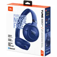 Bluetooth Stereo Headphones JBL Tune 680NC Pure Bass Sound with ANC ΒΤ v6.0 up to 76h Playtime and Quick Blue