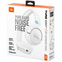 Bluetooth Stereo Headphones JBL Tune 680NC Pure Bass Sound with ANC ΒΤ v6.0 up to 76h Playtime and Quick White