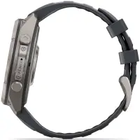 Smartwatch Garmin Fenix 9 Pro InReach Titanium 47mm GPS 10 ATM Call Version Graphite with Black Silicone Band