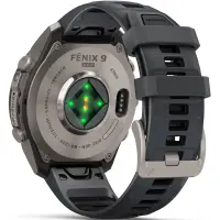 Smartwatch Garmin Fenix 9 Pro InReach Titanium 47mm GPS 10 ATM Call Version Graphite with Black Silicone Band
