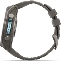 Smartwatch Garmin Fenix 9 43mm GPS 10 ATM Call Version Titanium with Pebble Grey Silicone Band