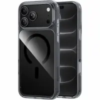 Hoco Shadow Magnetic Case for iPhone 17 Pro iPhone 18 Pro Transparent Black with Black MagSafe Ring