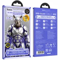 Tempered Glass Hoco Stainless Steel Frame Full Screen for Apple iPhone 17 Pro Max iPhone 18 Pro Max