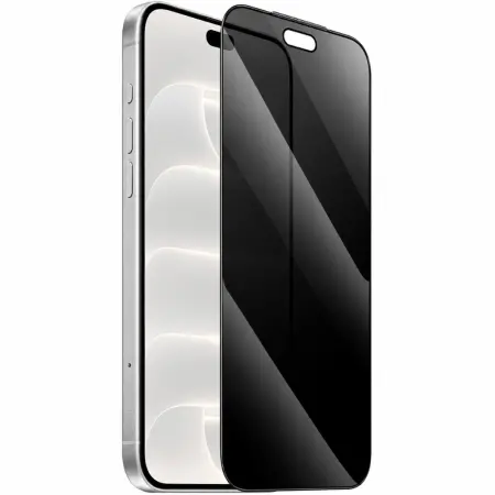 Tempered Glass Privacy Hoco Stainless Steel Frame Dust-free Full Screen Anti-spy for Apple iPhone 18 Pro Max
