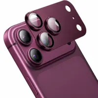 Camera Frame Cover Hoco V16 Armor Metal Lens Glass for Apple iPhone 18 Pro Cherry Red