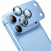 Camera Frame Cover Hoco V16 Armor Metal Lens Glass for Apple iPhone 18 Pro Light Blue