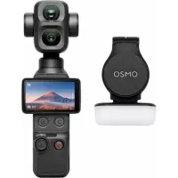 Action Camera DJI Osmo Pocket 4P Standard Combo 2" Touch Screen 4K Ultra HD 103GB Wi-Fi GPS and 1545mAh Black