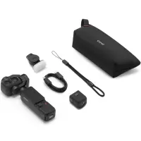 Action Camera DJI Osmo Pocket 4P Standard Combo 2" Touch Screen 4K Ultra HD 103GB Wi-Fi GPS and 1545mAh Black