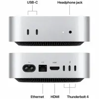 Apple Mac Mini 2026 M6 12‑core 16GB / 256GB SSD MacOS Wi-Fi 7  Bluetooth 6 3.5mm Jack Ethernet HDMI Thunderbolt USB-C